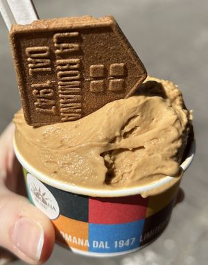 Black coffee  at Gelateria La Romana in Valencia