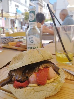 Vegan panini at Drogheria Pugliese in Ostuni
