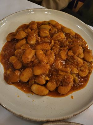 Giant beans (butternut beans) at To Choriátiko - Το χωριάτικο in Aridaia