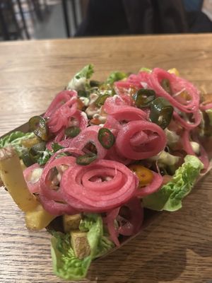 Loaded fries 'Kapsalon' 14€  at Brasserie LouLou in Cadzand