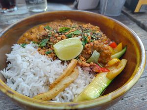Vegetable curry at Brouw in Ouddorp