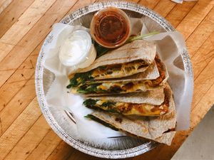 Sweet potato quesadilla - Take Out  at The Allways Cafe in Huntingdon Valley