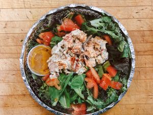 Jerk chicken salad  at The Allways Cafe in Huntingdon Valley