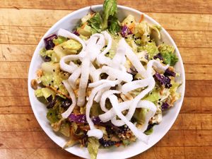 Thai peanut salad with extra noodle  at The Allways Cafe in Huntingdon Valley