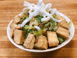 Thai peanut salad with Tofu  at The Allways Cafe in Huntingdon Valley