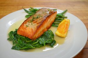 Citrus salmon  at The Allways Cafe in Huntingdon Valley
