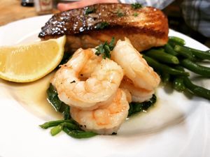 Seafood combo  at The Allways Cafe in Huntingdon Valley