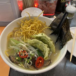 shiitake ramen  at LHR - YO! Sushi - T3 in West London