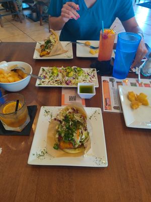 Platano and vegetarian (vegan) arepas at Arepitas in Harker Heights
