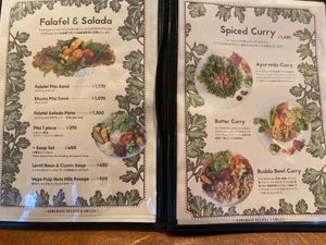 Menu at eatYOGAstudio in Hayama
