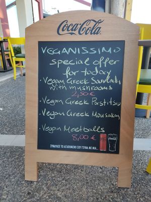  at Veganissimo in Santorini
