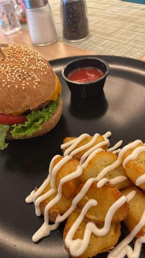   at Veganissimo in Santorini