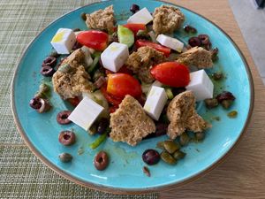 Santorini Salad at Veganissimo in Santorini