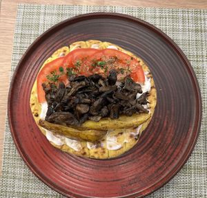   at Veganissimo in Santorini