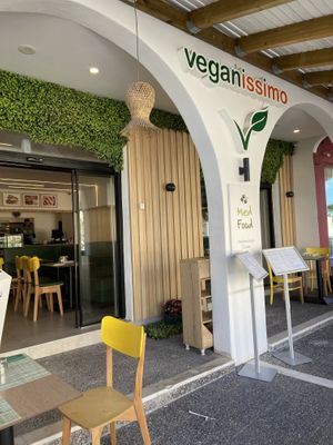  Veganissimo and Med Food are the same building   at Veganissimo in Santorini