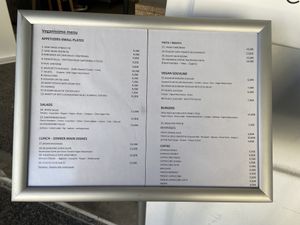 Veganismo menú  at Veganissimo in Santorini