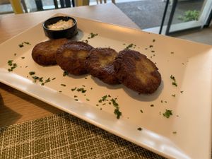 Felafel   at Veganissimo in Santorini