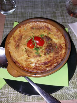 Moussaka at Veganissimo in Santorini