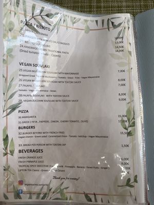   at Veganissimo in Santorini