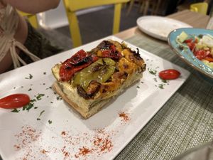 Vegan  at Veganissimo in Santorini