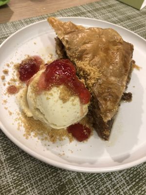   at Veganissimo in Santorini