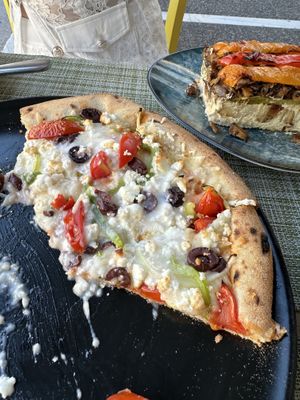   at Veganissimo in Santorini