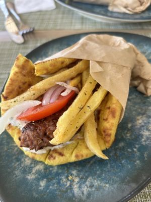   at Veganissimo in Santorini