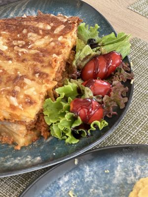 Musakka  at Veganissimo in Santorini