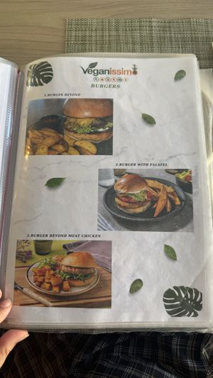   at Veganissimo in Santorini