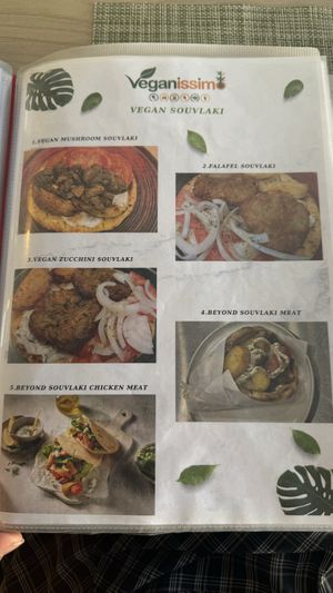   at Veganissimo in Santorini