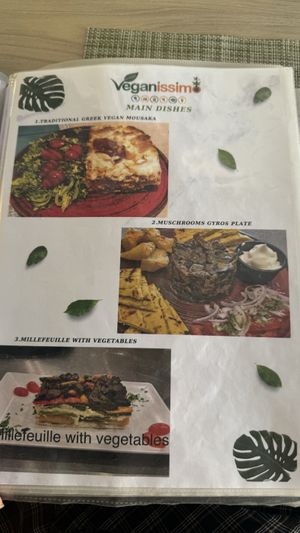   at Veganissimo in Santorini