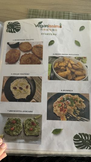   at Veganissimo in Santorini