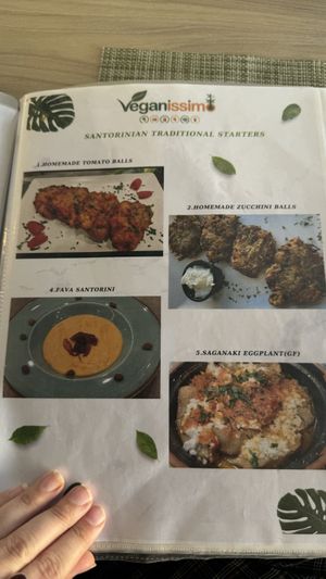   at Veganissimo in Santorini