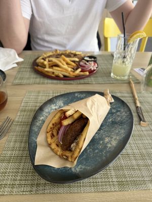   at Veganissimo in Santorini