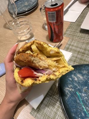   at Veganissimo in Santorini