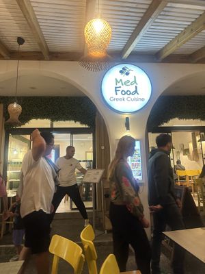   at Veganissimo in Santorini