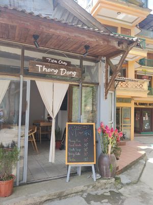 Entrance at Thong Dong Vegan Kitchen & Cafe in Lao Cai