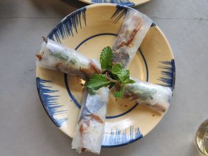 Fresh Spring Rolls at Thong Dong Vegan Kitchen & Cafe in Lao Cai