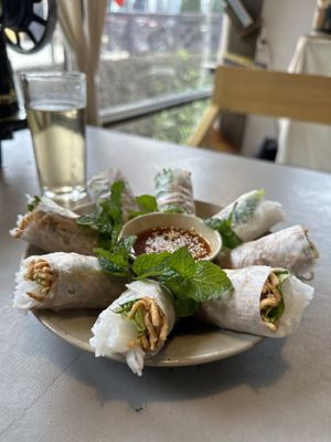 The best spring rolls I’ve had in Vietnam   at Thong Dong Vegan Kitchen & Cafe in Lao Cai