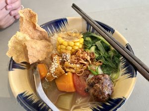 Noodle soup   at Thong Dong Vegan Kitchen & Cafe in Lao Cai