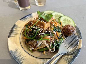 Fried noodle   at Thong Dong Vegan Kitchen & Cafe in Lao Cai