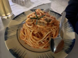 Tomato spaghetti   at Thong Dong Vegan Kitchen & Cafe in Lao Cai