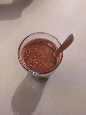 Hot chocolate at Thong Dong Vegan Kitchen & Cafe in Lao Cai