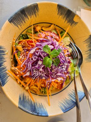 Salad at Thong Dong Vegan Kitchen & Cafe in Lao Cai