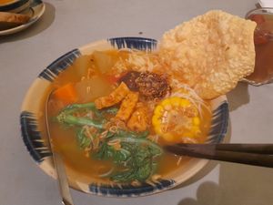 Noodle soup at Thong Dong Vegan Kitchen & Cafe in Lao Cai