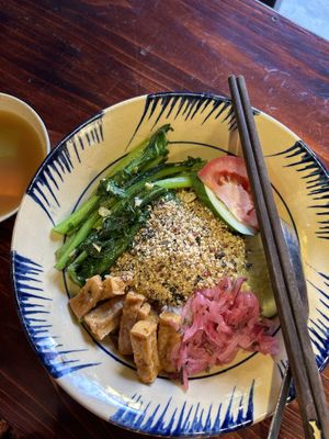 Colorfol rice  at Thong Dong Vegan Kitchen & Cafe in Lao Cai