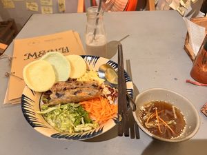 Fresh noodle   at Thong Dong Vegan Kitchen & Cafe in Lao Cai