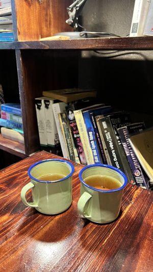 Free tea  at Thong Dong Vegan Kitchen & Cafe in Lao Cai