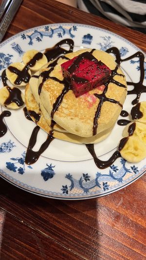 Banana pancakes  at Thong Dong Vegan Kitchen & Cafe in Lao Cai