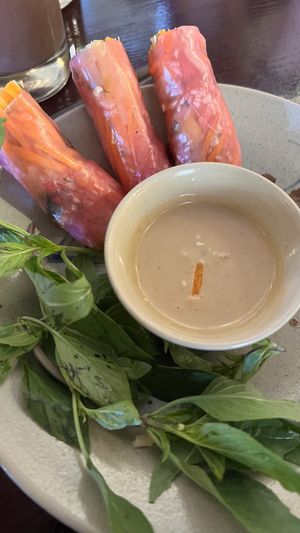Fresh springrolls  at Thong Dong Vegan Kitchen & Cafe in Lao Cai